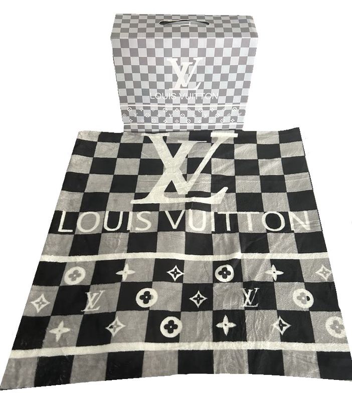 Couverture Louis Vuitton- Gris et Noir