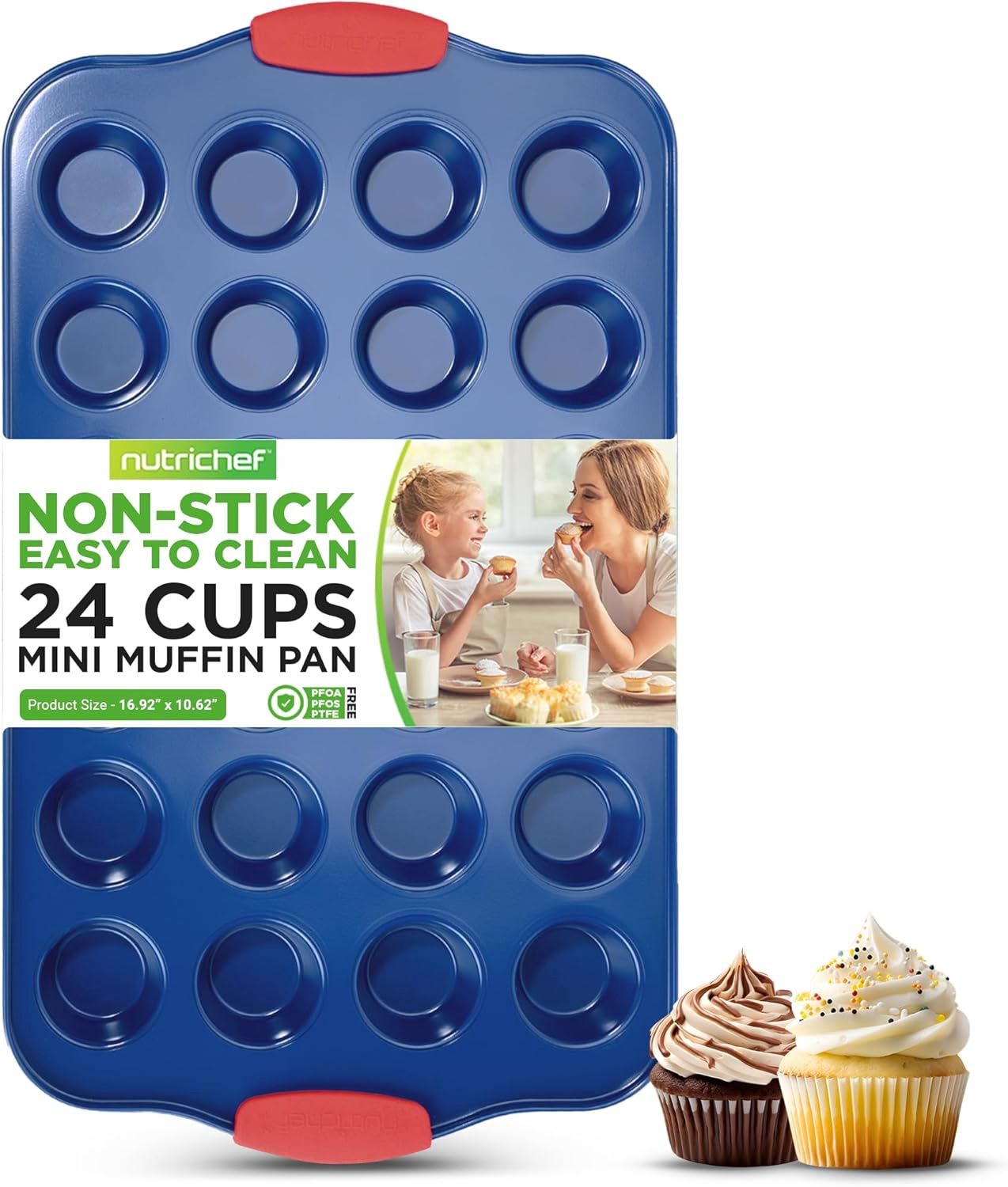 Moule à muffins anti-adhésif de 40,6 cm