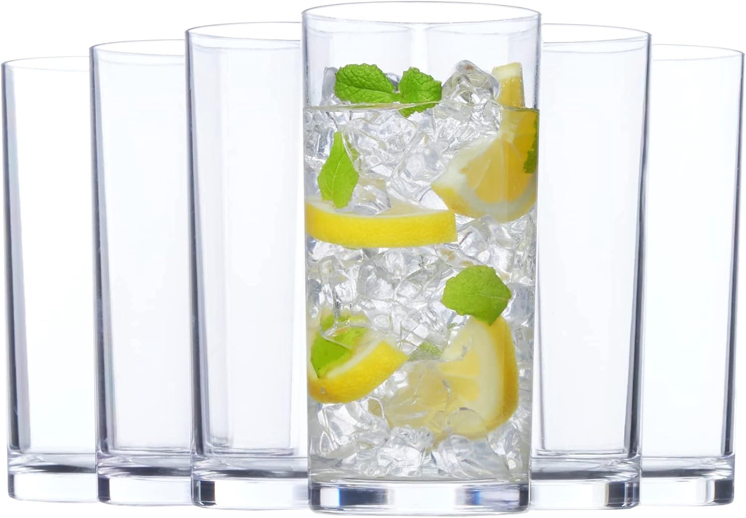 Lot de 6 verres en acrylique incassables