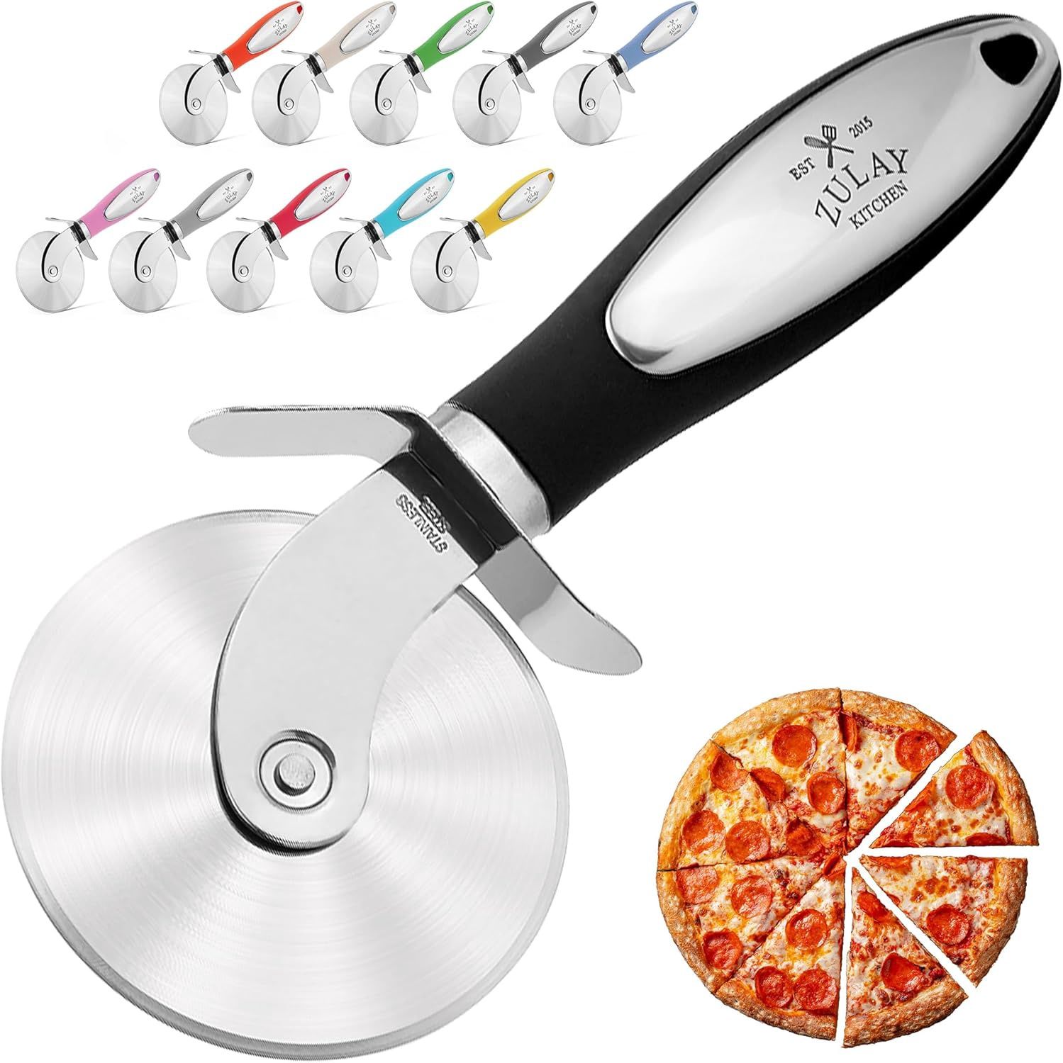 Roulette à pizza- Noir