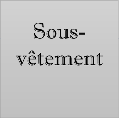 Sous-vêtement