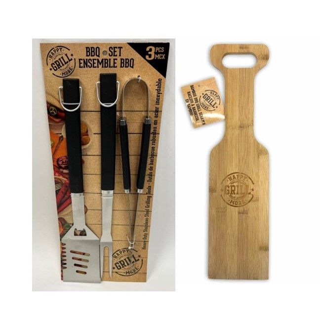 Ensemble d’ustensile et de grattoir a BBQ