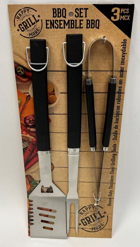 Ensemble d’ustensile et de grattoir a BBQ