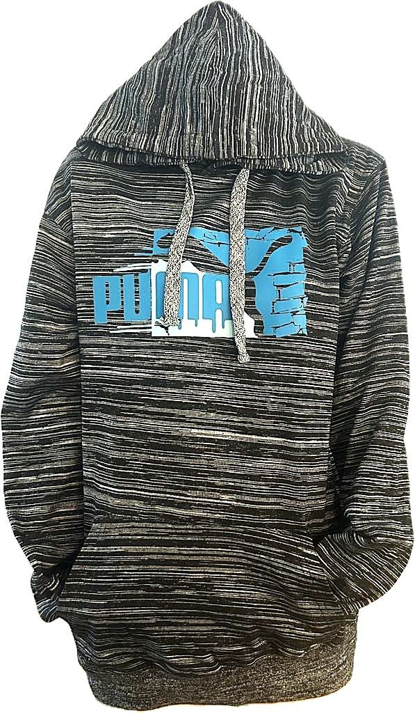 Hoodies Noir/Gris Puma Bleu
