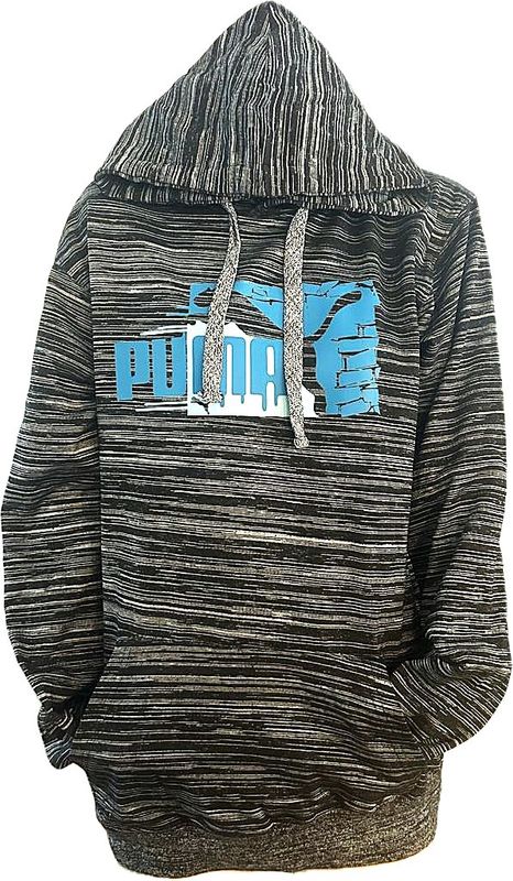 Hoodies Noir/Gris Puma Bleu