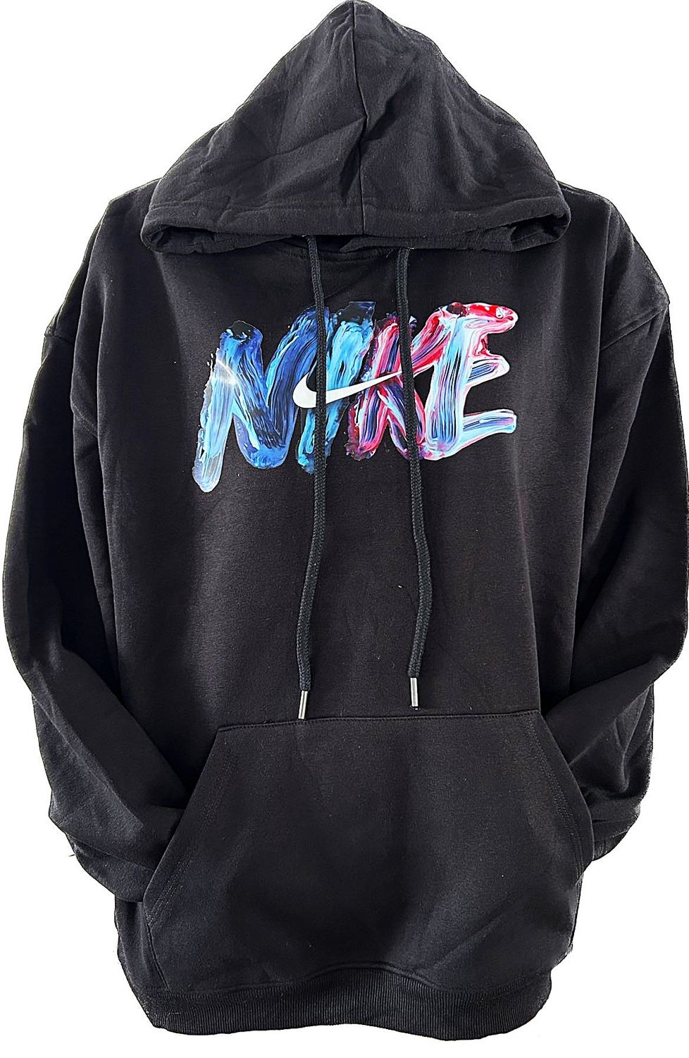 Hoodies Noir Nike Peinture