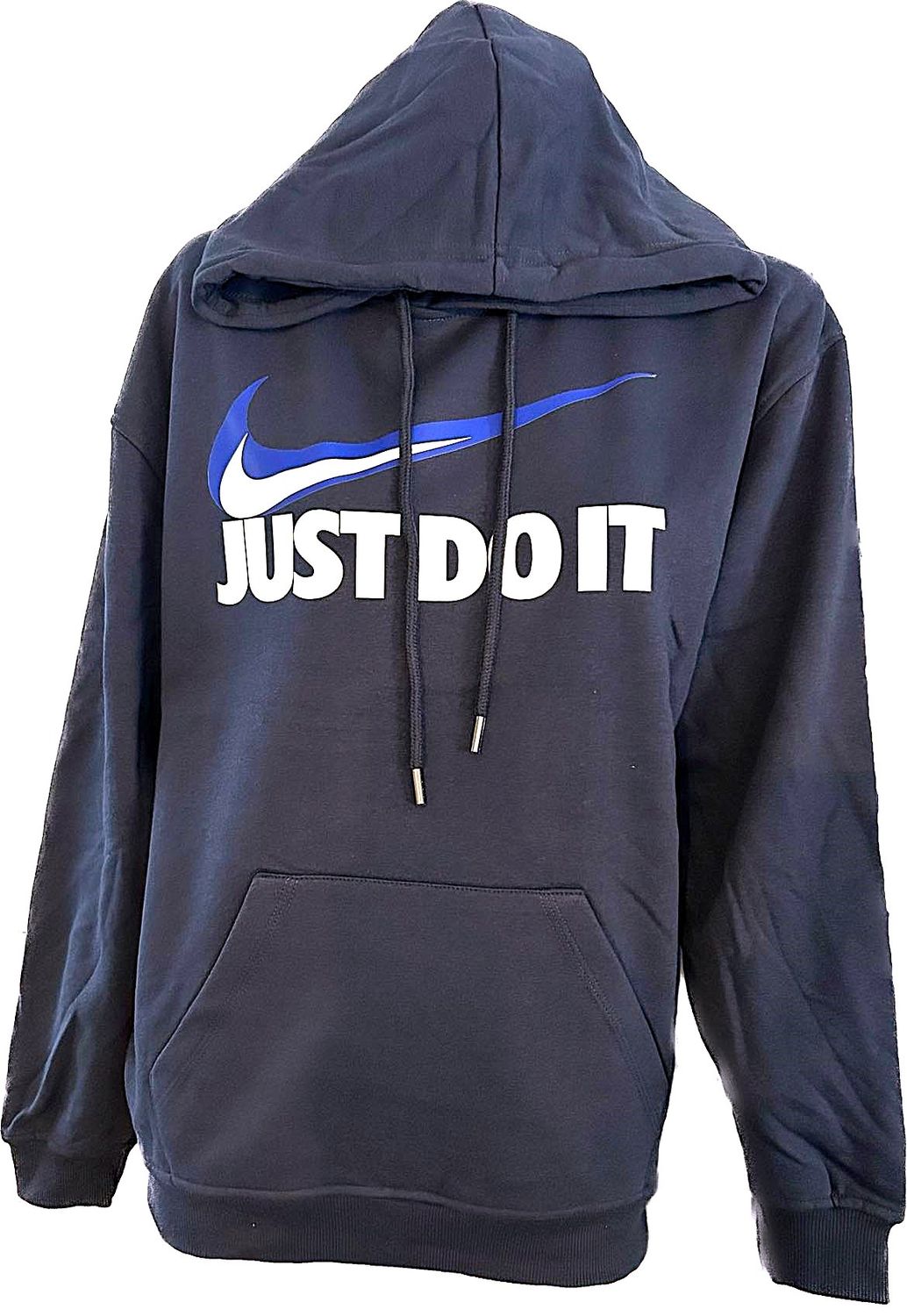 Hoodies Marine Just Do It Crochet bleu