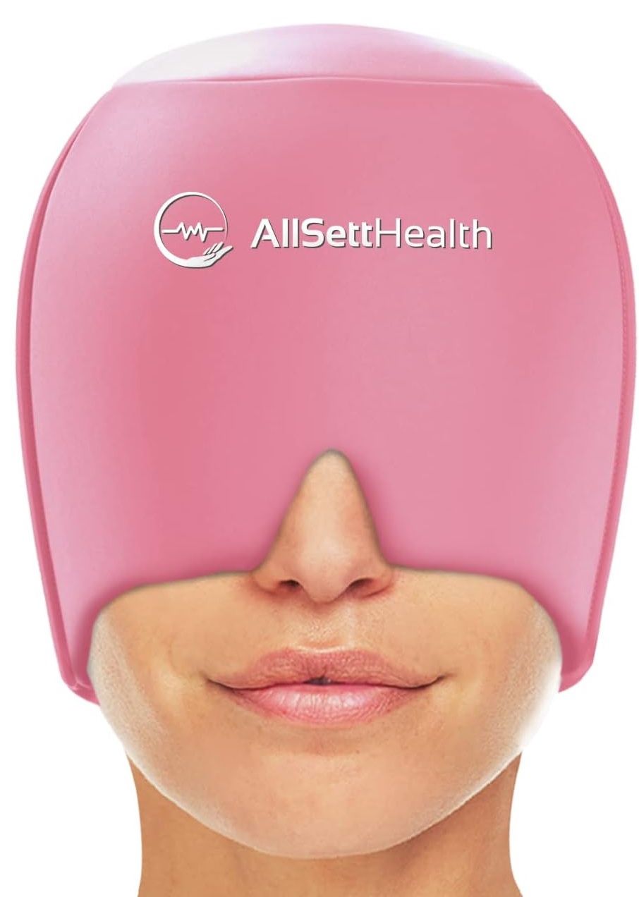 Casque pour soulager les maux de tête et les migraines- Rose