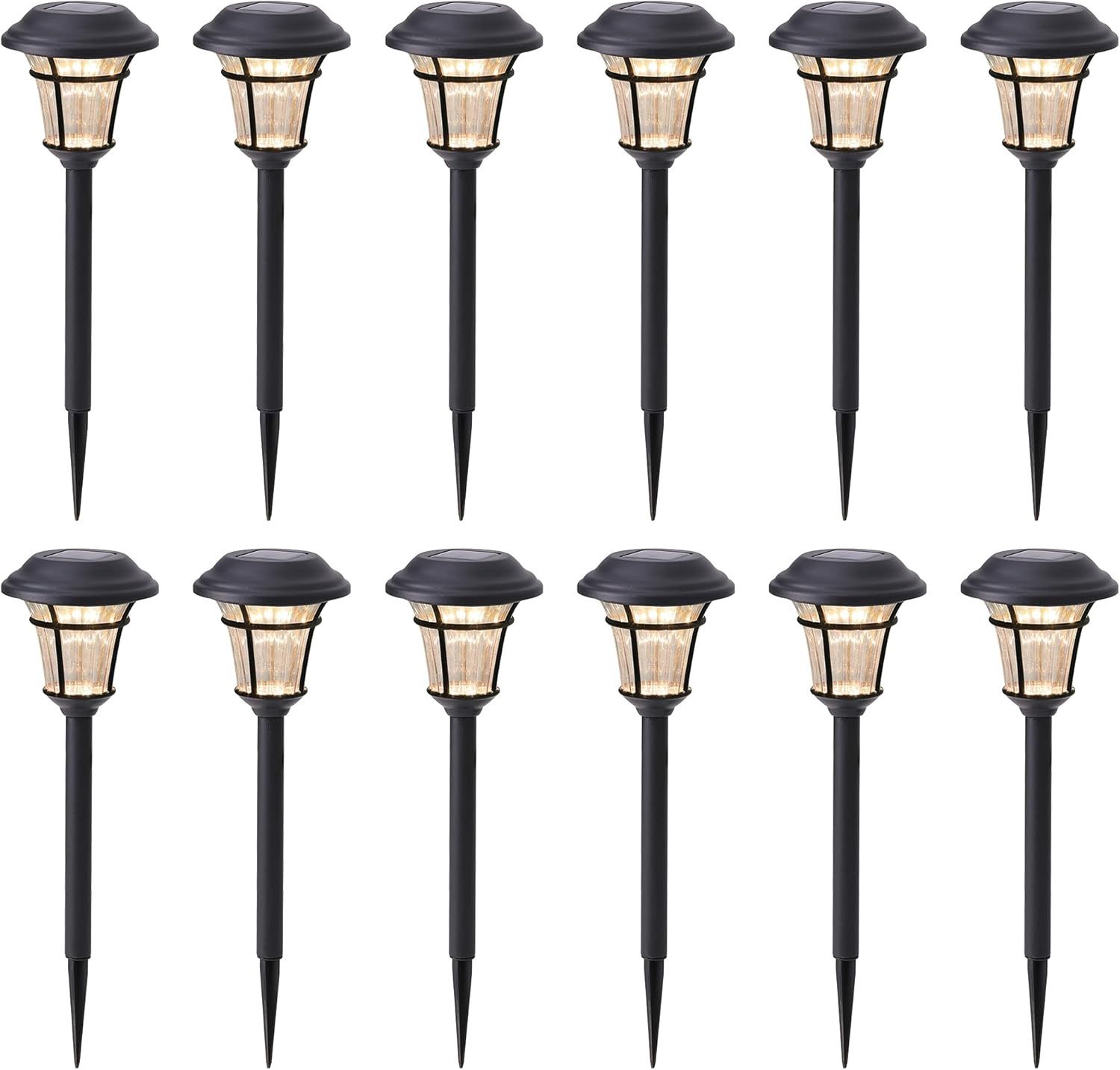 Lot de 12 lampes solaires d&#39;extérieur