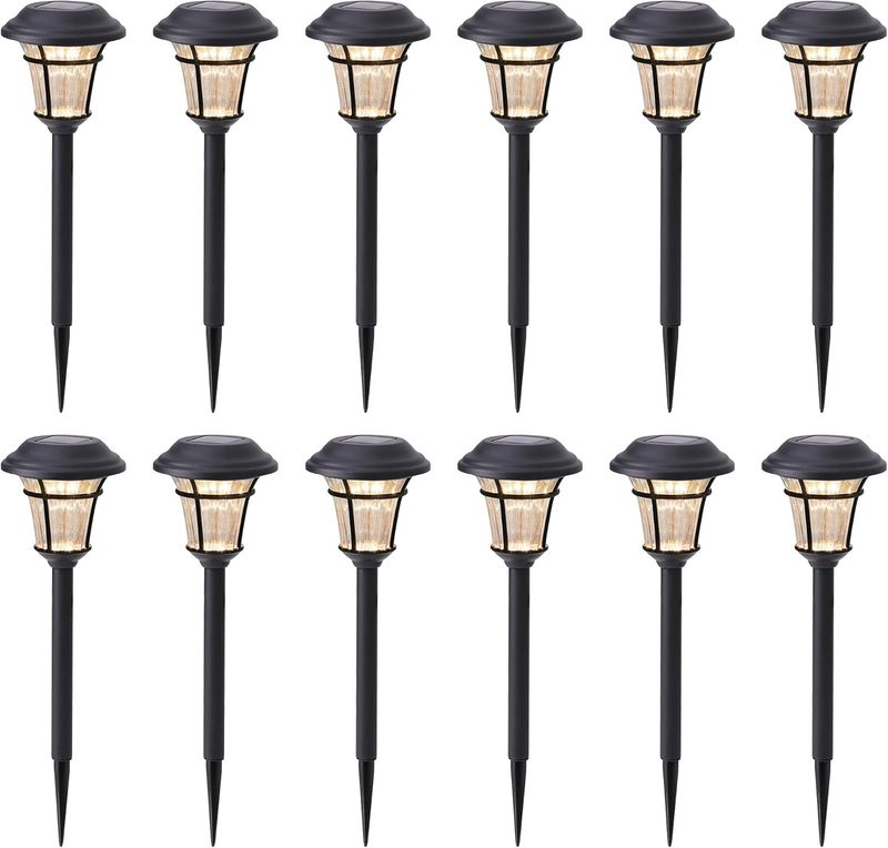 Lot de 12 lampes solaires d&#39;extérieur