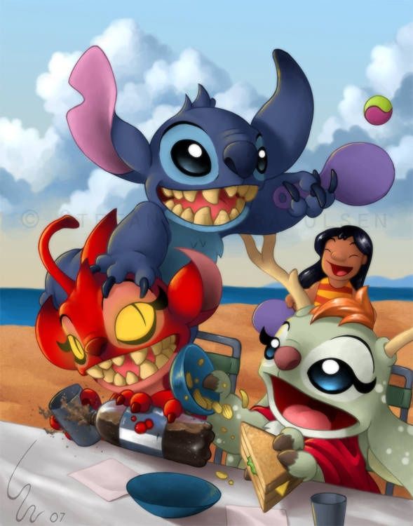 Tapis d&#39;animation 3D- Stitch