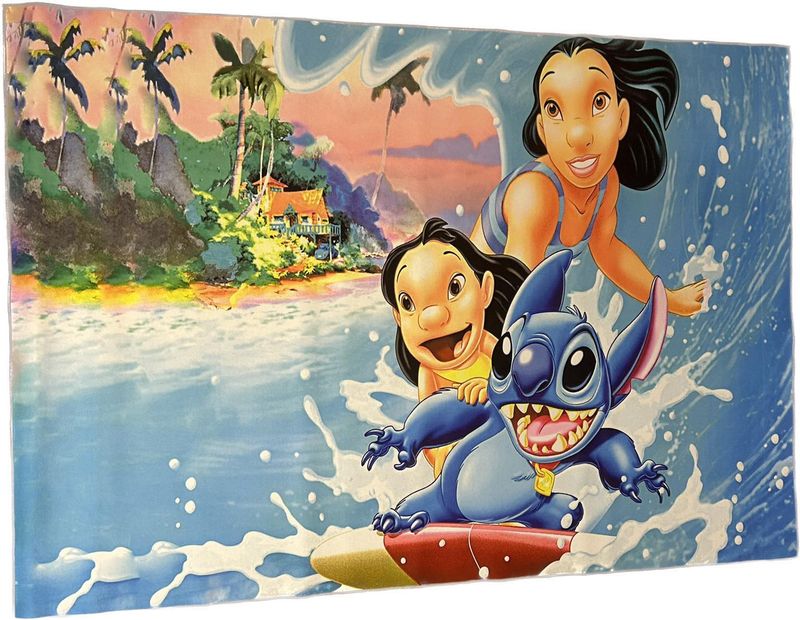 Tapis d&#39;animation 3D Stitch &amp; Lilo Surf