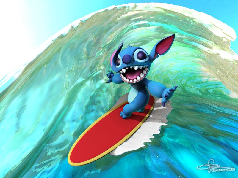 Tapis d&#39;animation 3D Stitch Surf