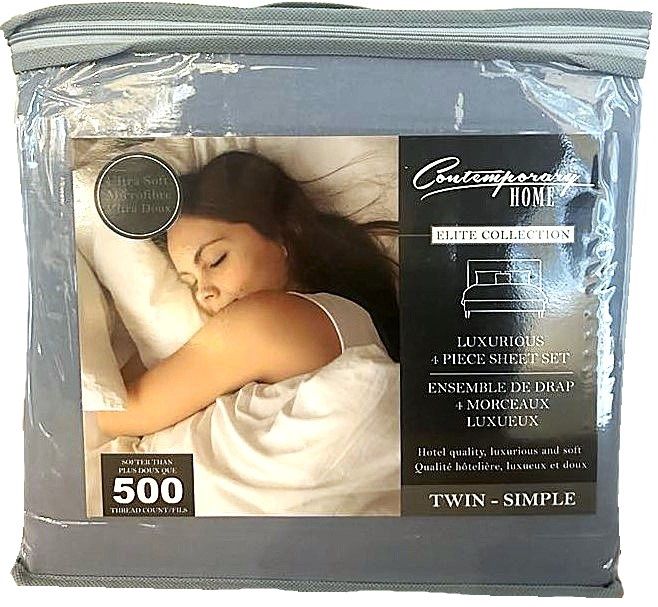 Ensemble de drap Simple- Bleu