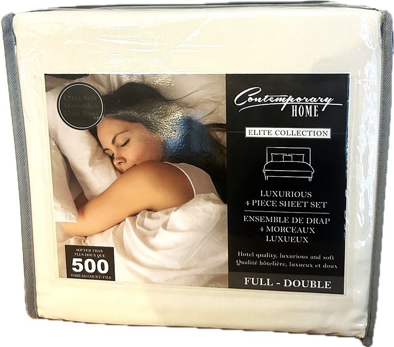 Ensemble de drap Double- Blanc