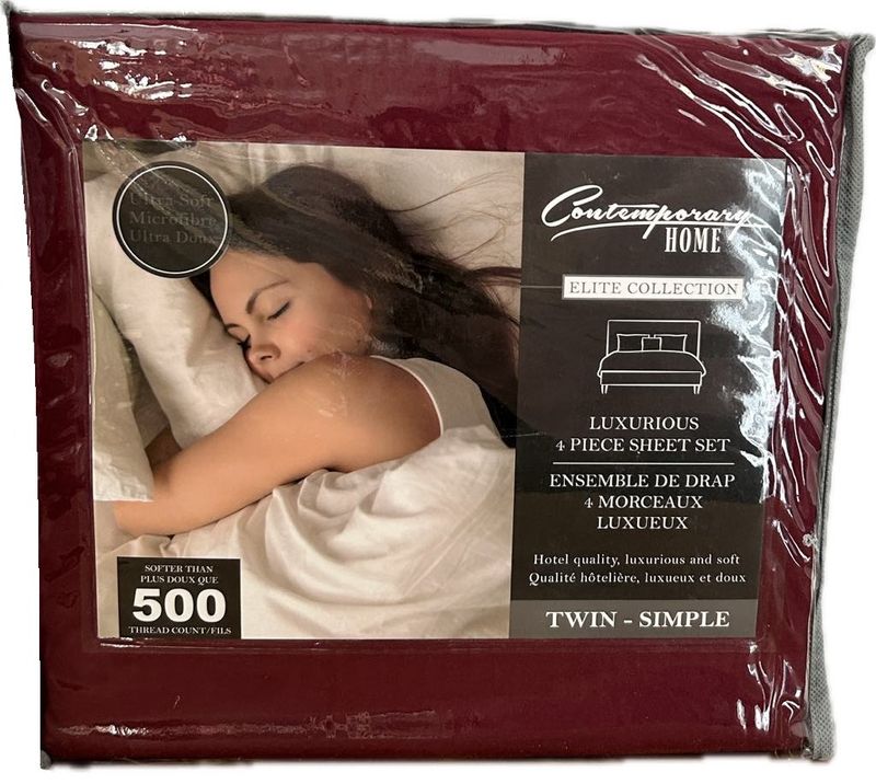 Ensemble de drap Simple- Bourgonne