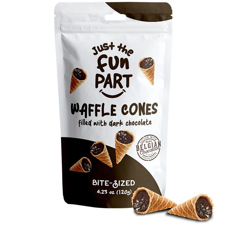 Cornet Gaufré au chocolat Noir