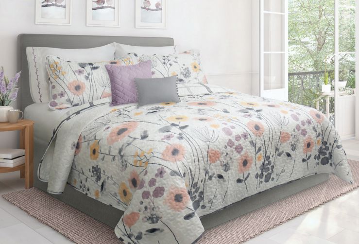 Ensemble de courtepointe Lit Simple- Mirabelle