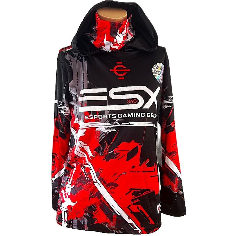 Chandail ESX  avec cagoule- Rouge