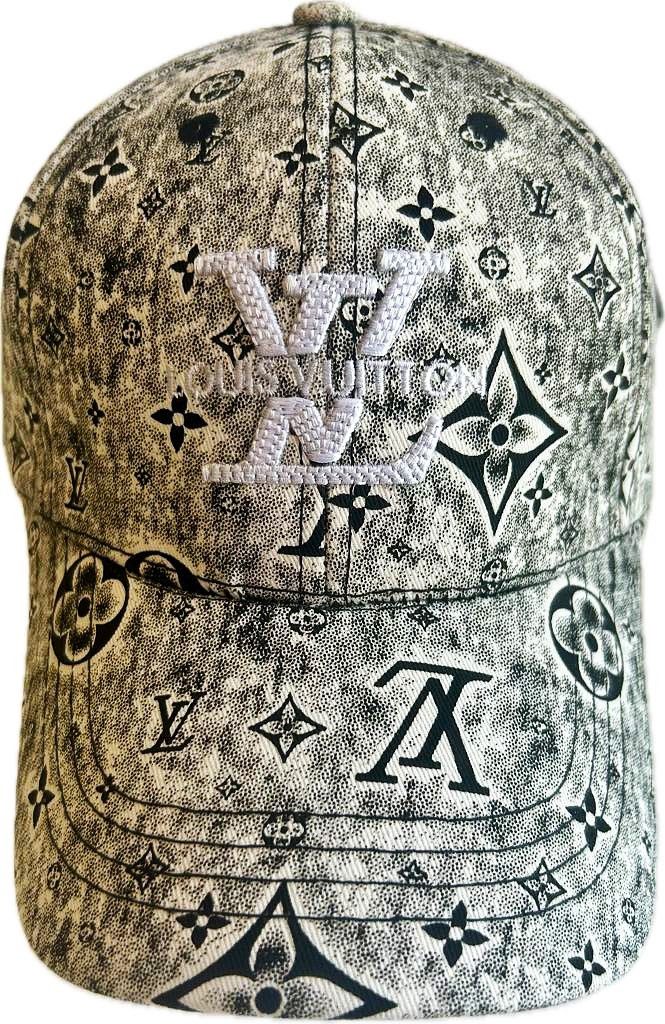 Casquette Louis Vuitton- Gris et blanc