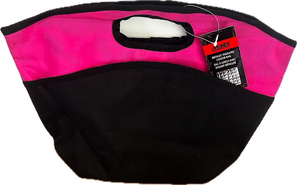 Sac à lunch- Noir &amp; Rose