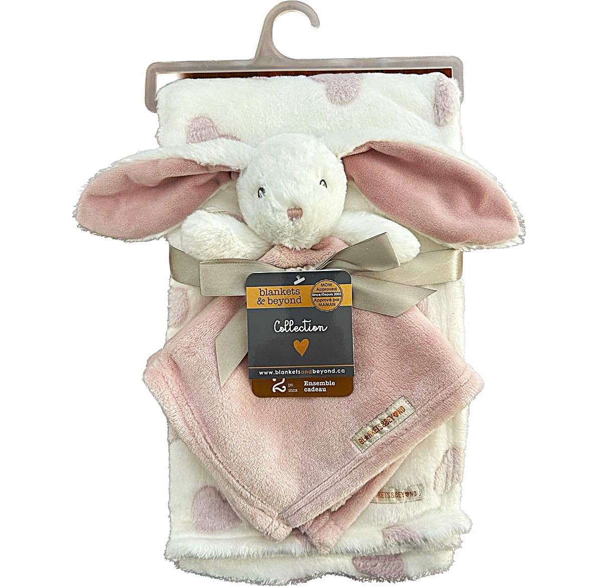 Ensemble couverture et toutou- Lapin coeur