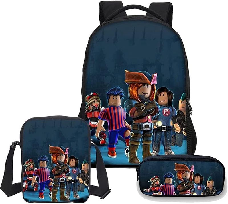 Sac à dos Roblox avec sac a lunch et étuit a crayon