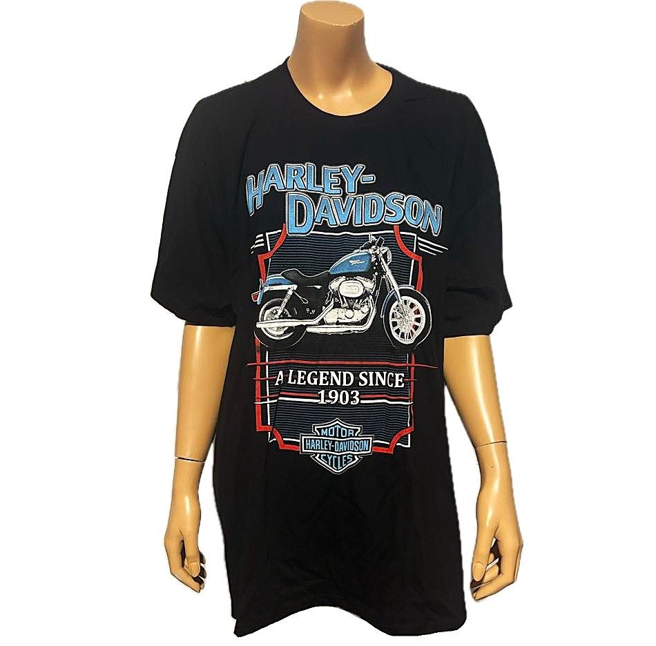 T-Shirt Moto Harley-Davidson- Noir