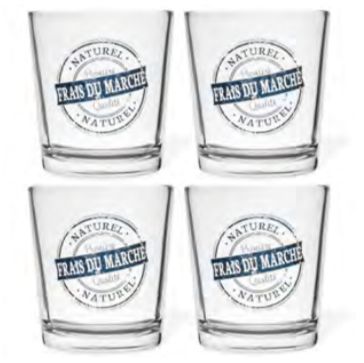 Ensemble de 4 verre 370ml