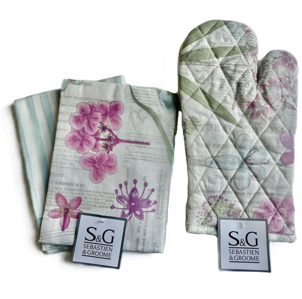 Ensemble de mitaine et serviette