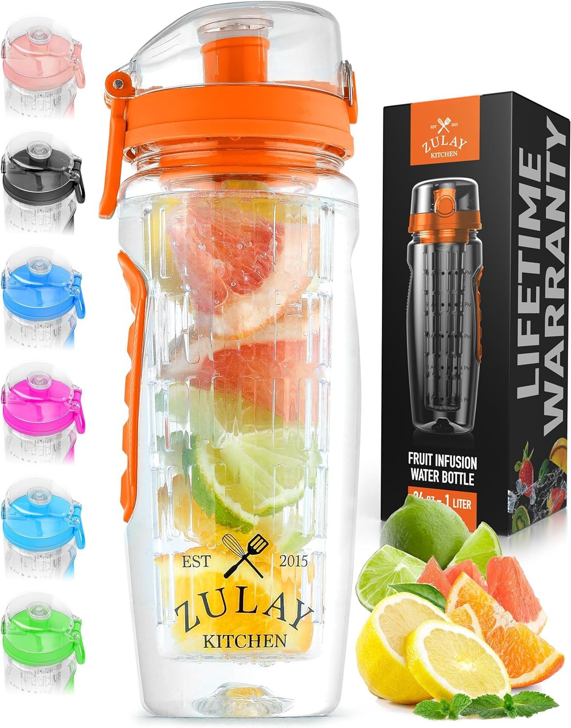 Bouteille d&#39;eau infusée à fruits- Orange