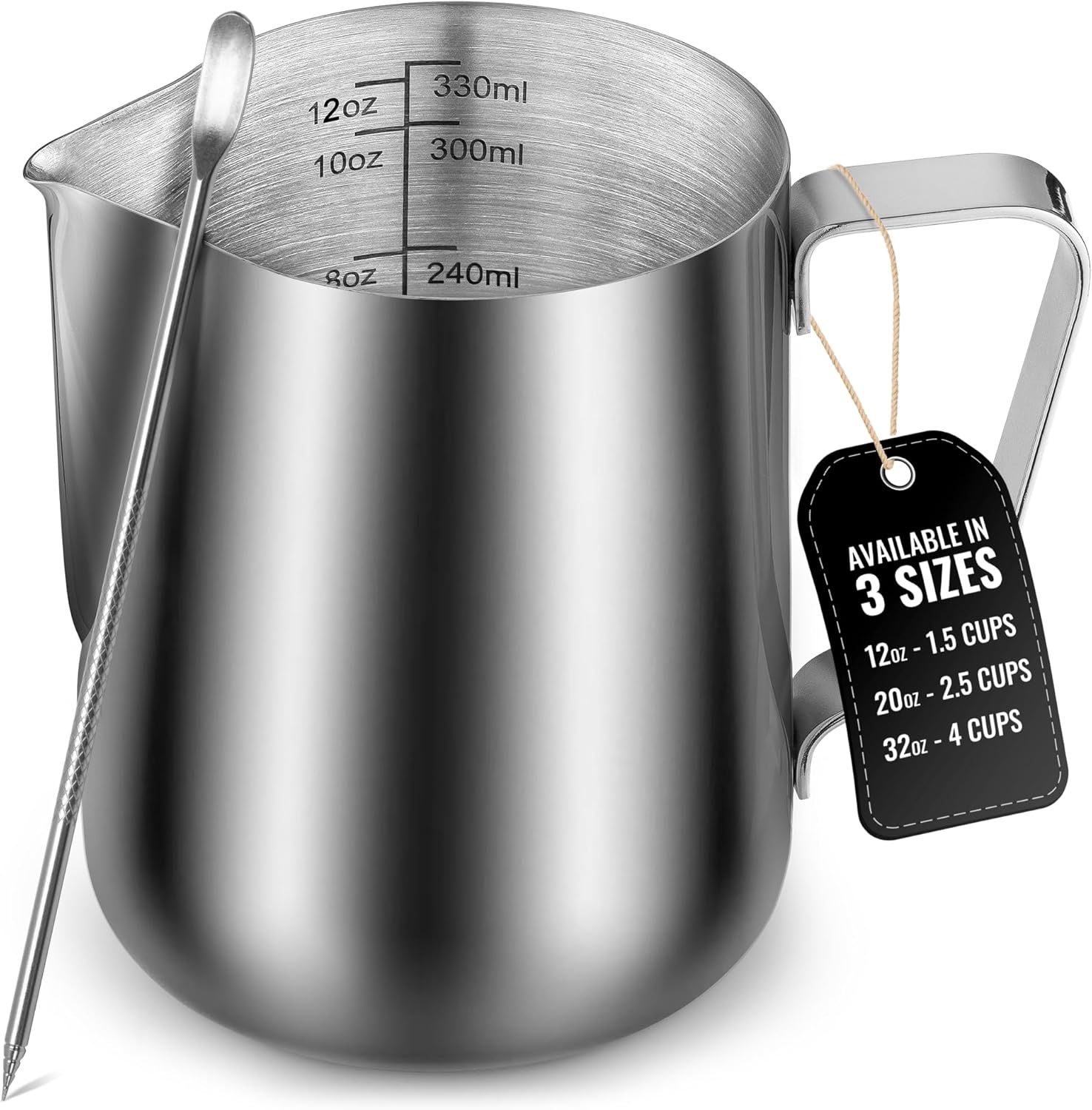 Tasse a mousser le lait 12 oz (350ml)