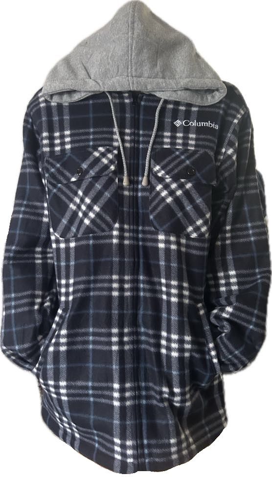 Veste doublé à carreaux - Bleu Columbia