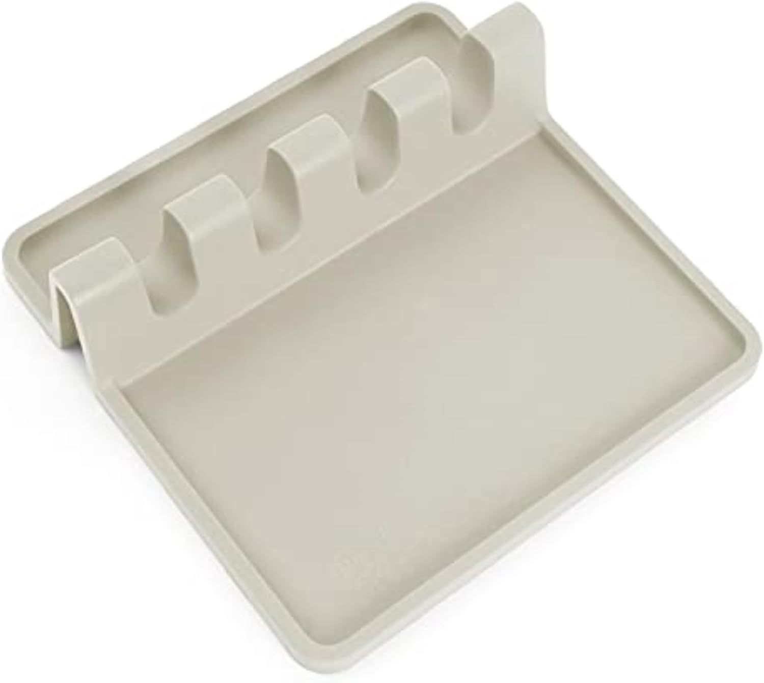 Repose-ustensiles en silicone avec tapis anti-goutte- Ivoir