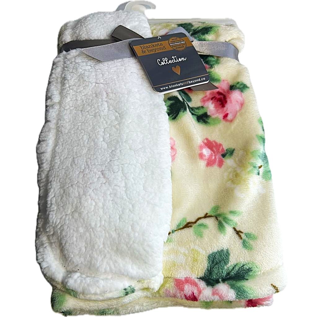 Couverture de Bébé- Beige avec fleur