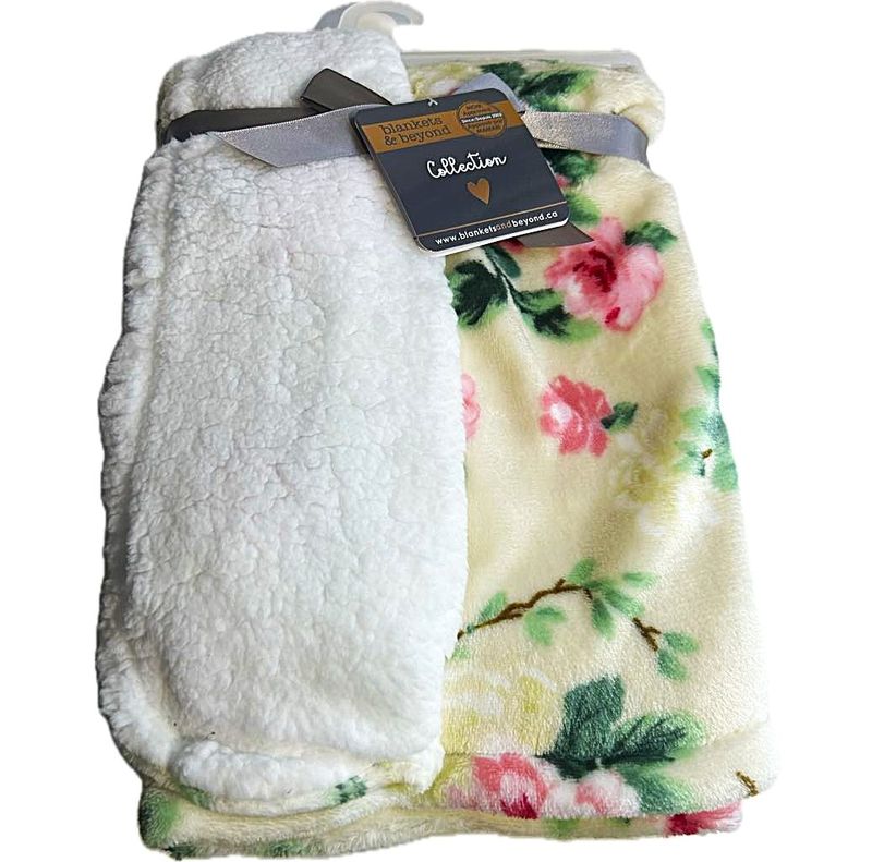 Couverture de Bébé- Beige avec fleur