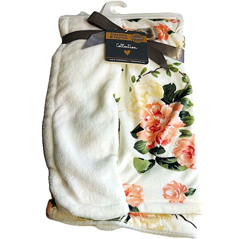 Couverture de Bébé- Crème avec fleur