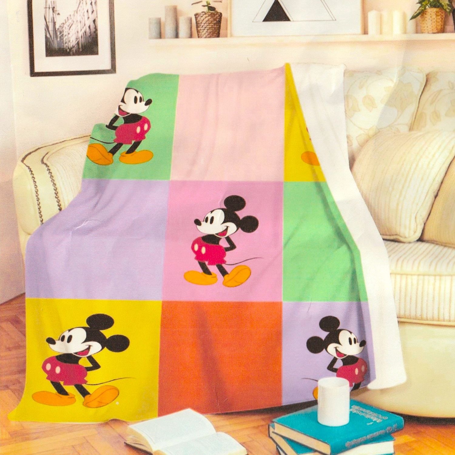Couverture Mickey carreau