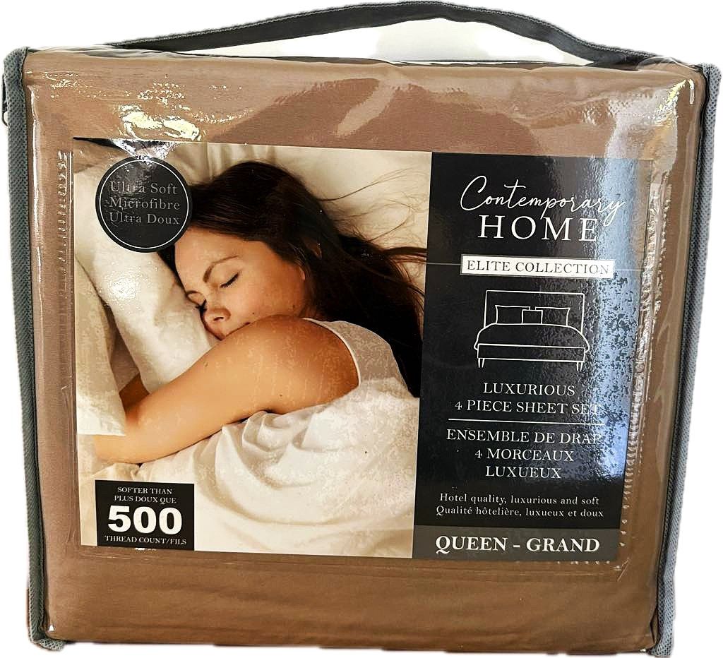 Ensemble de drap Queen Sable