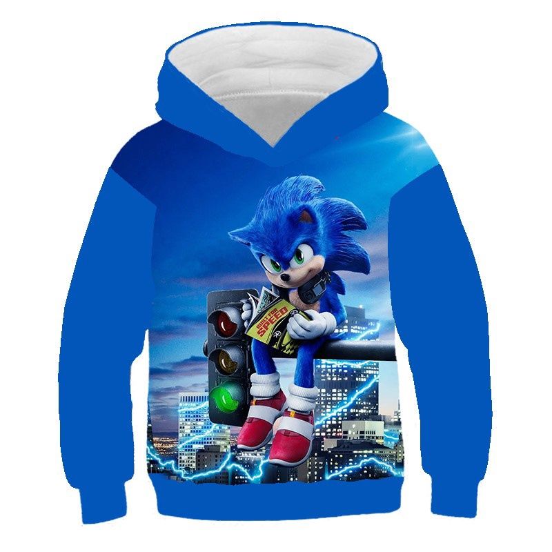 Chandail Sonic- Bleu