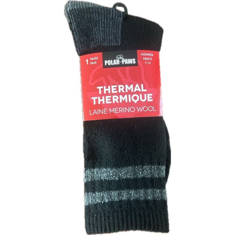 Bas de Merino Homme Noir