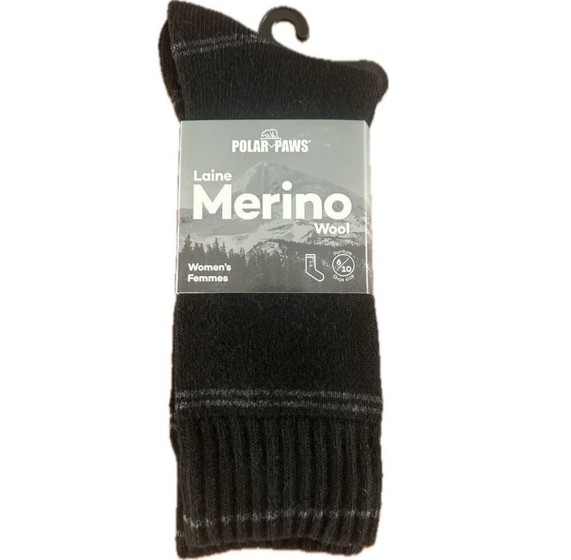 Bas de Merino Femme Noir