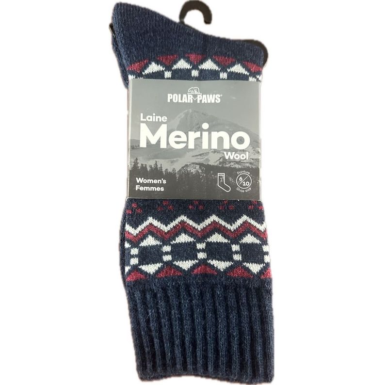 Bas de Merino Femme Marine