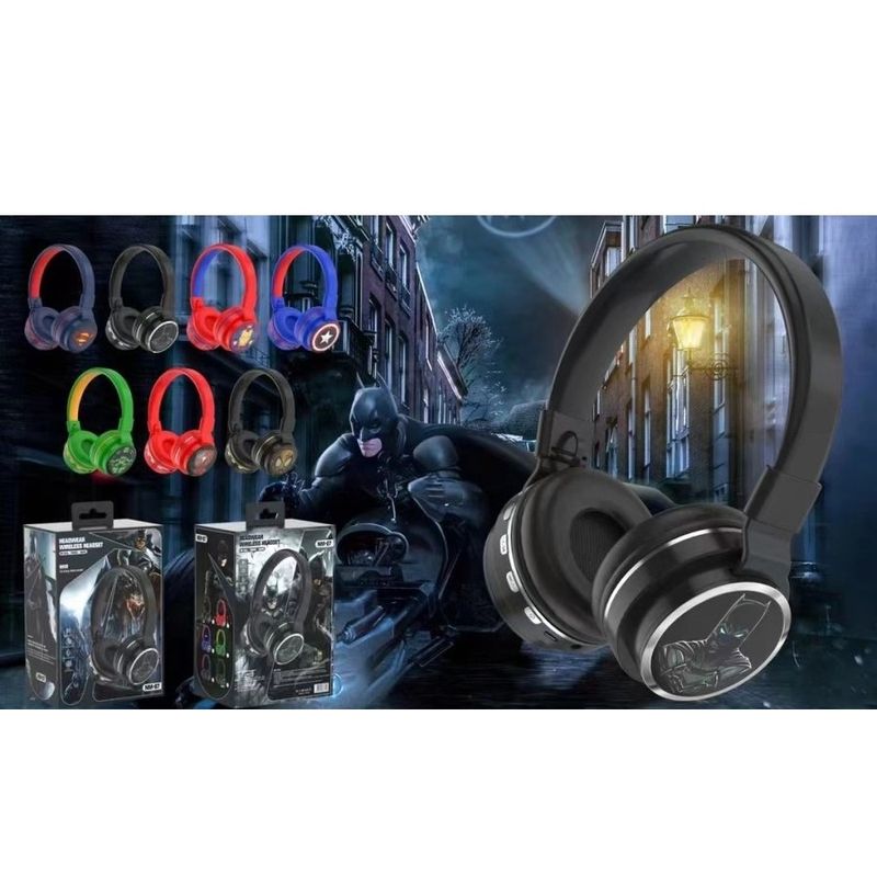 Casque Écouteur Bluetooth Super Héro (Batman)