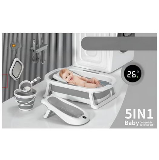Baignoire bébé 5 en 1- Gris
