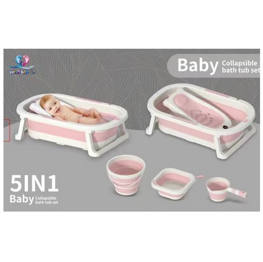Baignoire bébé 5 en 1- Rose