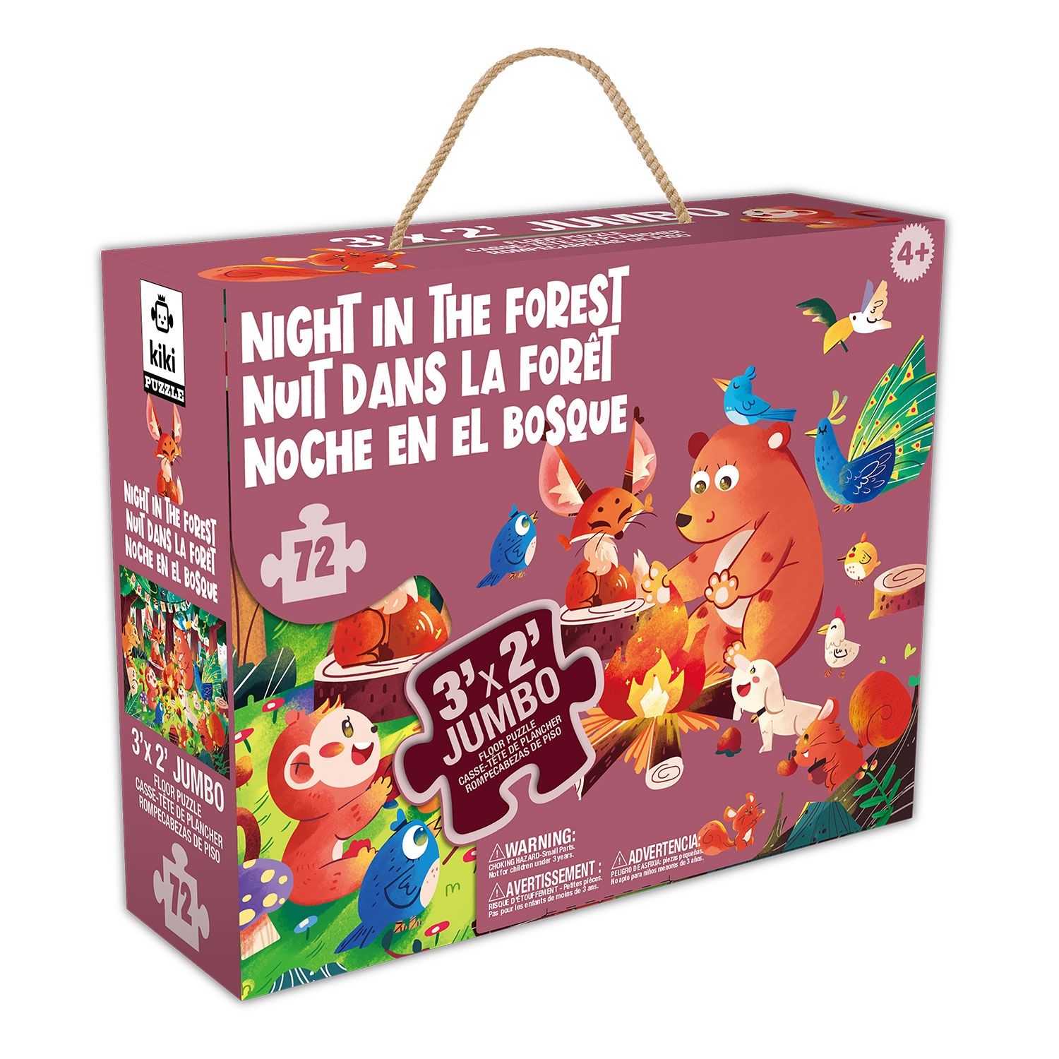 Casse-tête de plancher 72mcx- Nuit dans la forêt