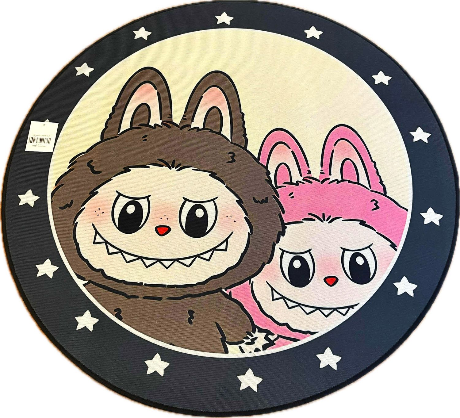 Tapis Rond Labubu duo