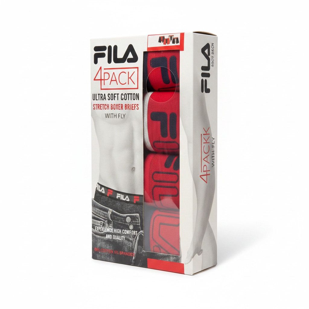 Ensemble de 4 boxeurs coton Fila *VENTE FINALE*