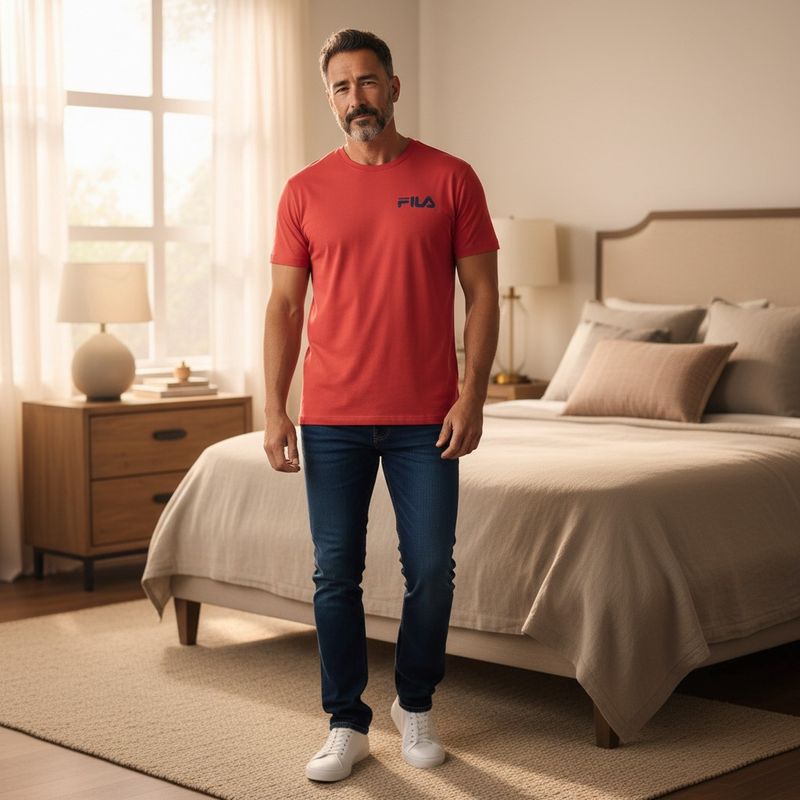 T-shirt Fila - Rouge
